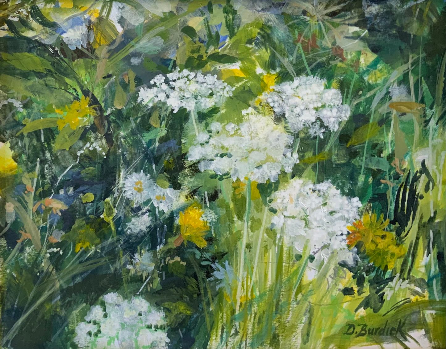 Queen Anne’s Lace, 8 x 10 x 1/8, Acrylic, unframed